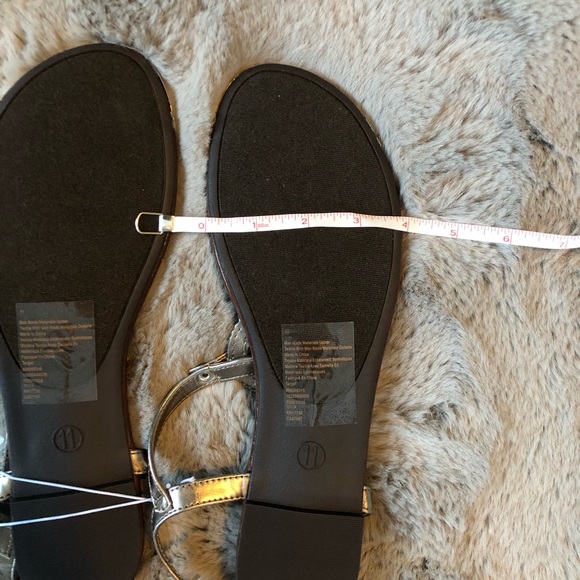 Dark silver sandals with rope detail - Picture 11 of 11